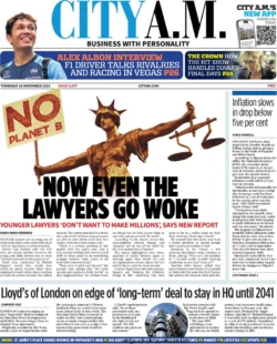 CITY AM – Now even the lawyers go woke