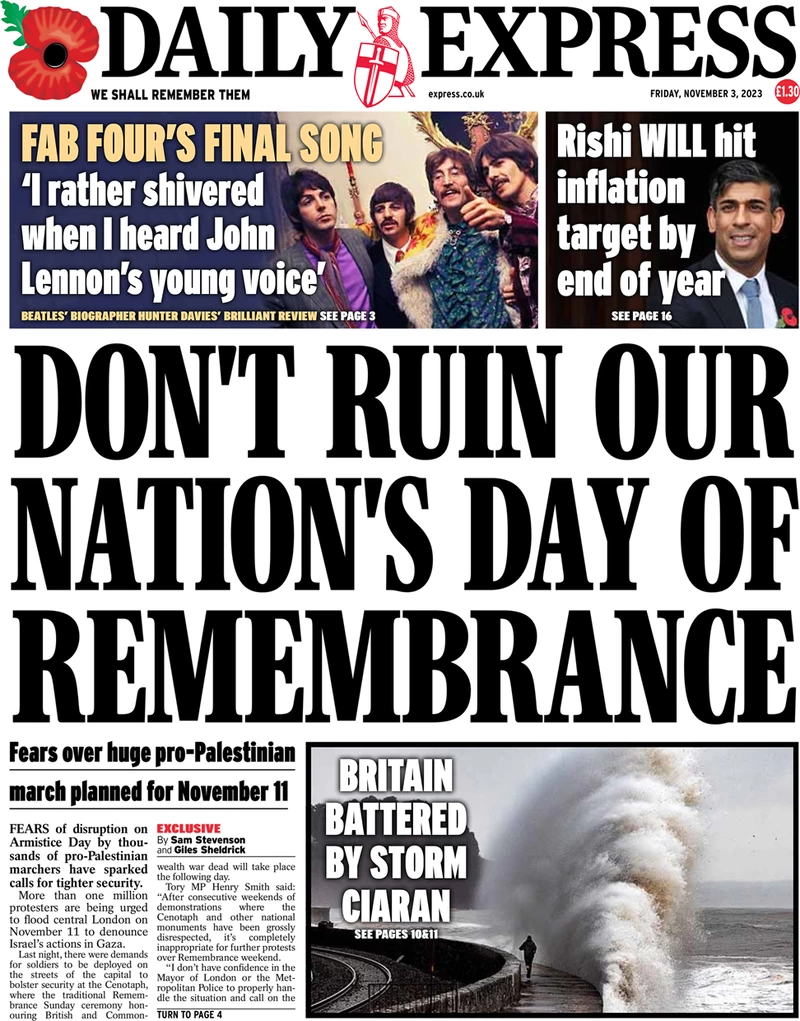 Daily Express - Don’t Ruin Our Nation’s Day of Remembrance 