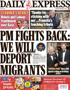 Daily Express – PM fights back: We will deport migrants