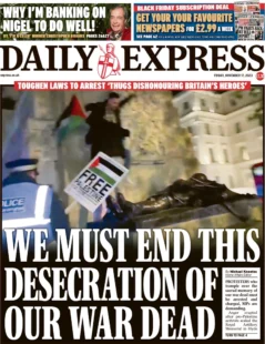 Daily Express - We must end this desecration of our war dead