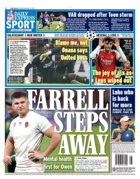 Express Sport – Farrell Steps Away