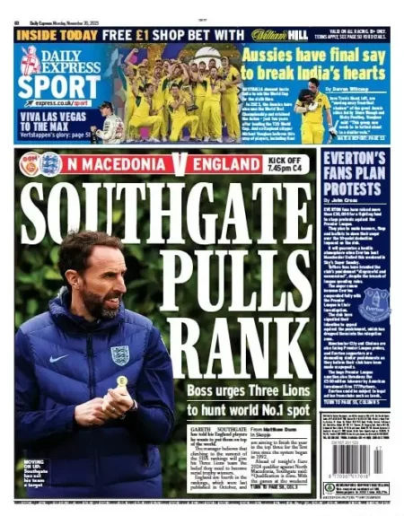 Express Sport – Southgate pulls rank