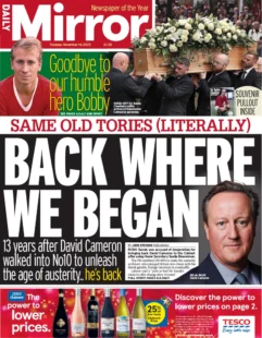 Daily Mirror – Back where we began 