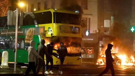 Violence erupts in Dublin after knife attack injures three children