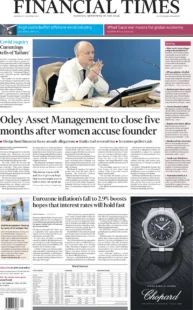 Financial Times – Odey Asset Management to close five months after women accuse founder