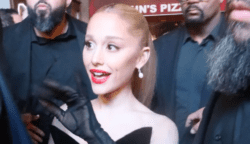 Ariana Grande mobbed by fans at boyfriend Ethan Slater’s Broadway show