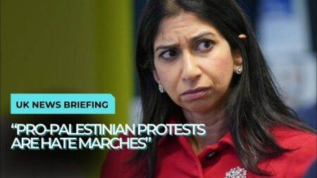 Suella Braverman is branding all the pro-Palestinian marches as “hate marches”