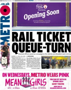 Metro – Rail ticket queue-turn 