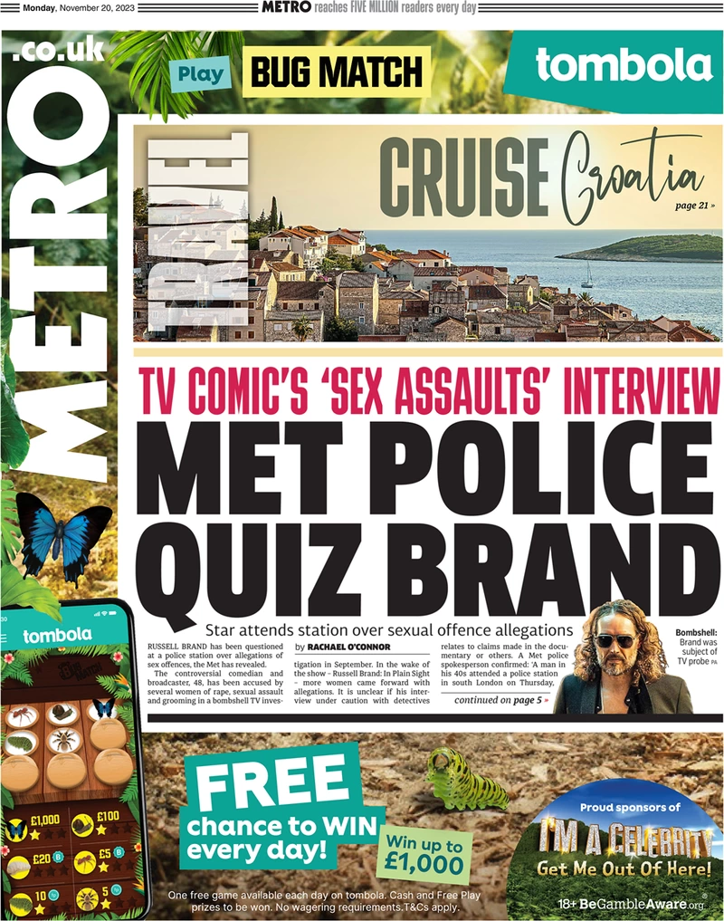 Metro - Met Police Quiz Brand 