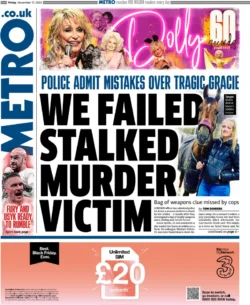 Metro – We failed stalked murder victim