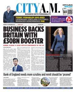 CITY AM – Business Backs Britain with £30bn Boost 