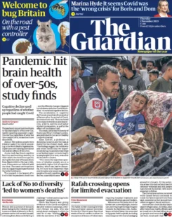 The Guardian- Pandemic hit brain health of over-50s, study finds