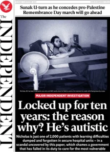 The Independent - Locked up for ten years, why? He’s autistic 