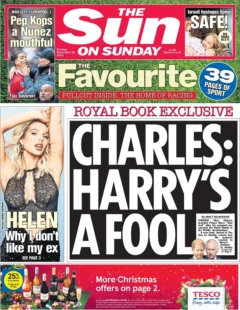 The Sun on Sunday – Harry’s a fool 