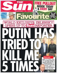 The Sun – Putin Has Tried To Kill Me 5 Times