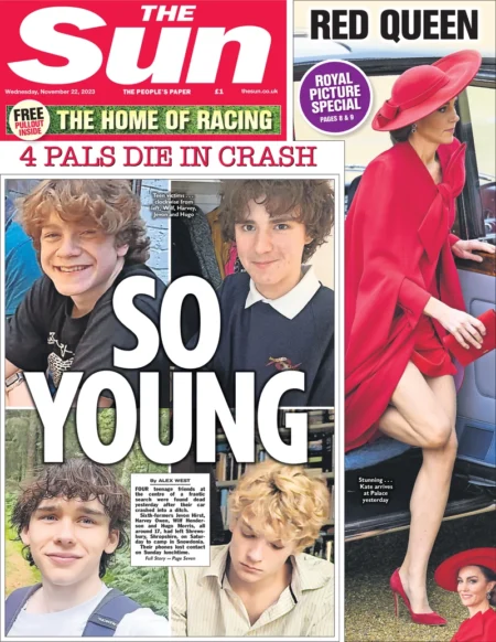 The Sun - 4 pals die in crash: So Tragic 