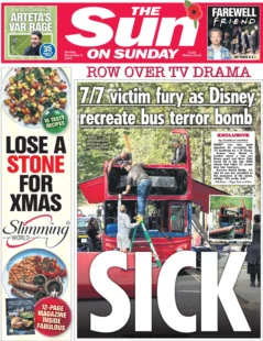 The Sun on Sunday – Row over TV drama – 7/7 victim fury