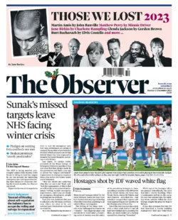 The Observer – Sunak’s Missed Targets Leave NHS Facing Winter Crisis