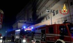Three dead and dozens evacuated as horror fire destroys Italian hospital