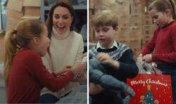 Prince George, Princess Charlotte and Prince Louis volunteer at a baby bank with mum Kate