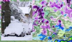 UK snow latest as huge 382-mile wall of ice to hit hours before Christmas Day