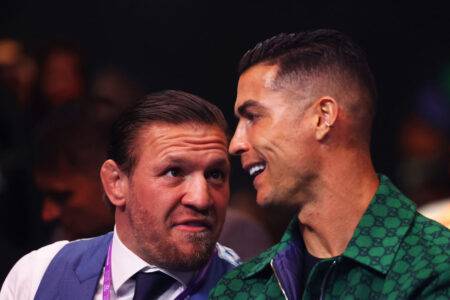 Cristiano Ronaldo and Conor McGregor ringside for Anthony Joshua fight in Saudi Arabia