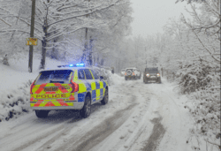 Three weather warnings issued after heavy snow ‘turns UK into the Alps’
