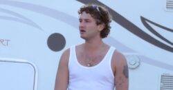 Jude Law’s son Raff, 27, shows off tattoos as he and co-stars film in Greece