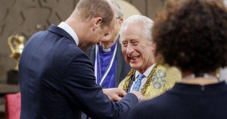 King joked about his ‘sausage fingers’ in rehearsals for coronation