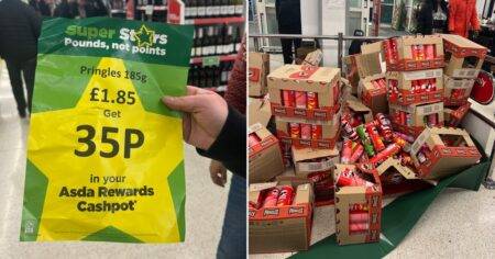 Chaos breaks out in supermarket after shoppers misread sign for ’35p Pringles’