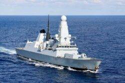 Royal Navy warship missile shoots down suspected attack drone in Red Sea