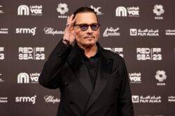 Johnny Depp resumes Hollywood life rubbing shoulders with Sharon Stone and Will Smith at A-list bash