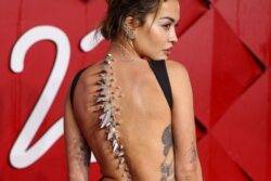 Rita Ora compared to Godzilla for rocking up to Fashion Awards in eye-popping prosthetics