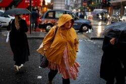 Snow expected to arrive in parts of the UK as rain falls on most of country
