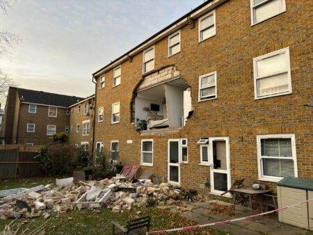 Woman survives massive gas explosion that left gaping hole in her flat