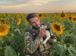 The Ukrainian ‘soldier cat’ helping raise morale of troops