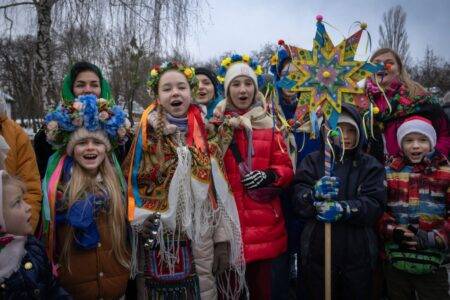 Ukraine comes together to celebrate first Christmas held on December 25