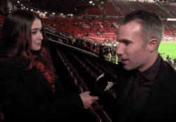 Robin van Persie reveals the reason he was at Old Trafford for Manchester United vs Aston Villa