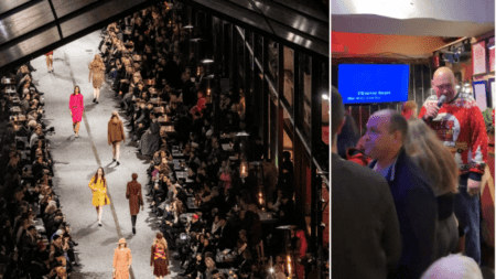 Famous Manchester pub leads noisy protests against Chanel’s star-studded fashion show