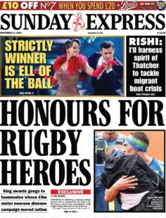 Sunday Express – Honours For Rugby Heroes 