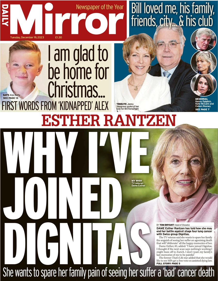 Daily Mirror - Why I’ve Joined Dignitas 