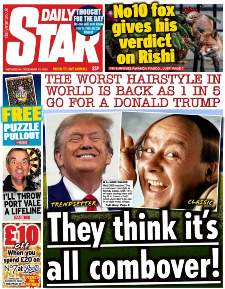 Daily Star – They Think It’s All Combover 