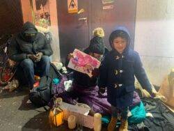 Why my 4-year-old’s handing out rucksacks to London’s homeless this December