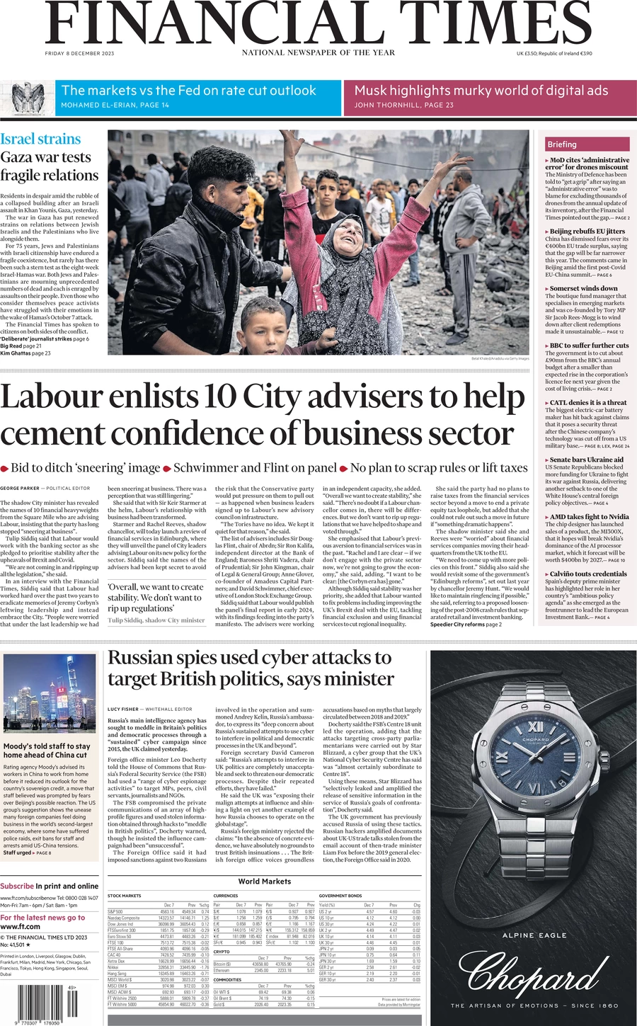 Financial Times - Labour enlists 10 city advisers to help cement confidence in business sector 