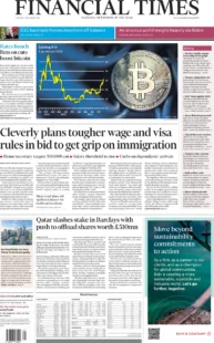 Financial Times – Cleverly plans tougher wage and visa rules in bid to get grip on immigration