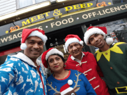 Hindu family opens their newsagents to lonely locals on Christmas day