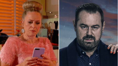 ‘L, I’ll explain everything’: EastEnders’ Linda Carter stunned as ‘dead’ Mick gets in touch after a year