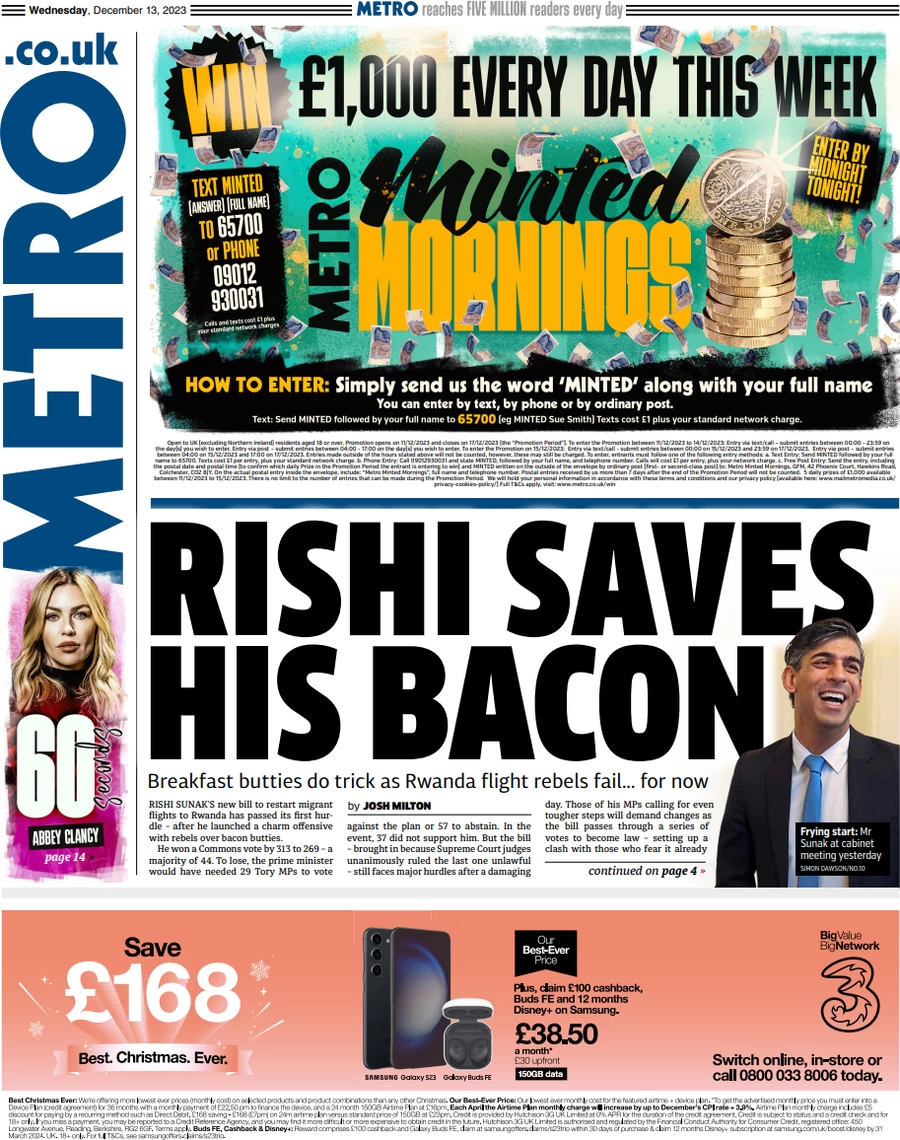 Metro - Rishi Saves His Bacon 