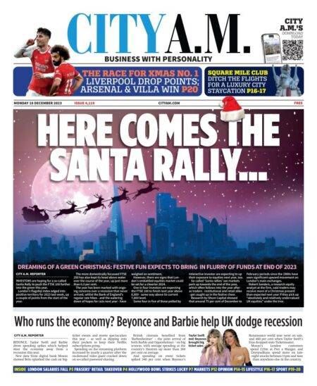 CITY AM – Here comes the Santa rally 