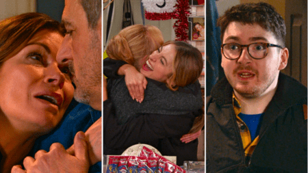 Coronation Street Christmas spoiler videos reveal sad goodbye as legend exits, tears of joy at good news and long-lost relative debuts